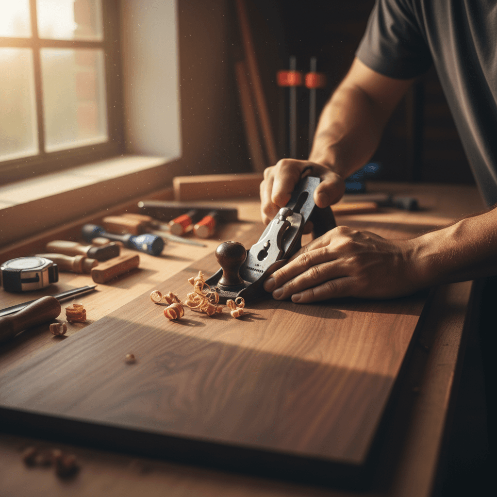 Interior wood finishing detail